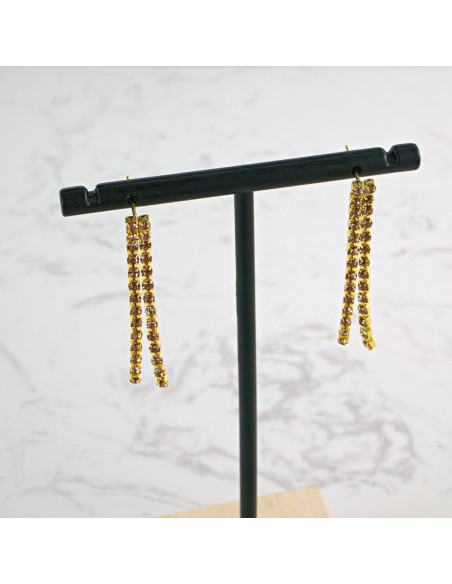 Naszyjnik Kolia z cyrkoniami złota złoty kolczyki Lolita Accessories