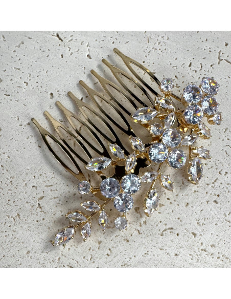 Grzebień wsuwany do włosów wtykowy ozdobny diamenty Lolita Akcesoria