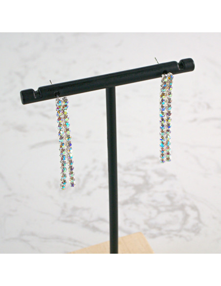 Komplet Naszyjnik Kolia z cyrkoniami Crystal AB kolczyki Lolita Accessories