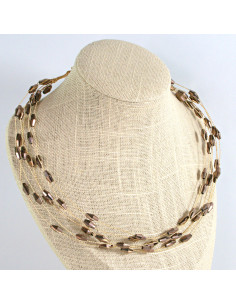 Naszyjnik czarny choker z koralikami Lolita Accessories...