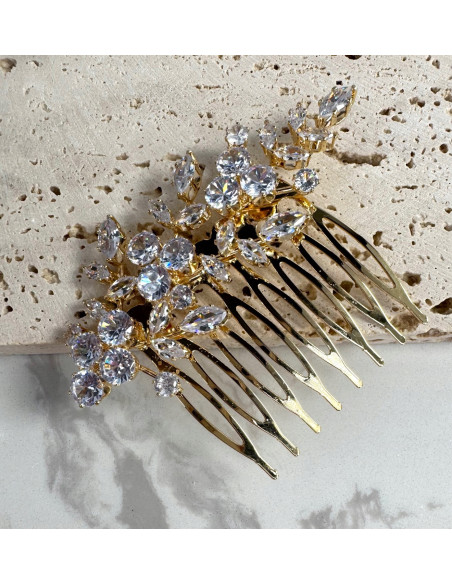 Grzebień wsuwany do włosów wtykowy ozdobny diamenty Lolita Akcesoria