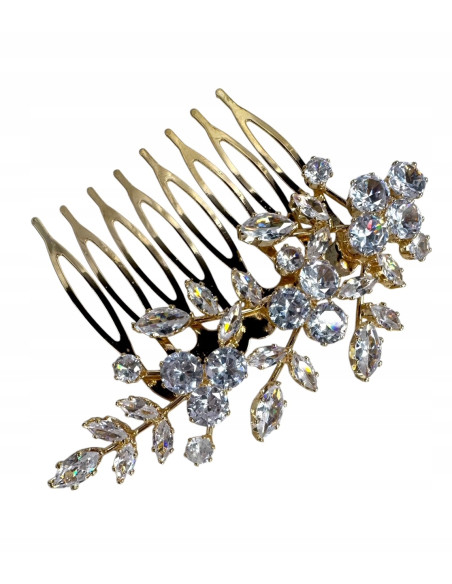 Grzebień wsuwany do włosów wtykowy ozdobny diamenty Lolita Akcesoria