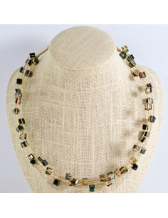 Naszyjnik czarny choker z koralikami Lolita Accessories...