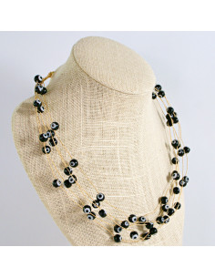 Naszyjnik czarny choker z koralikami Lolita Accessories... 2