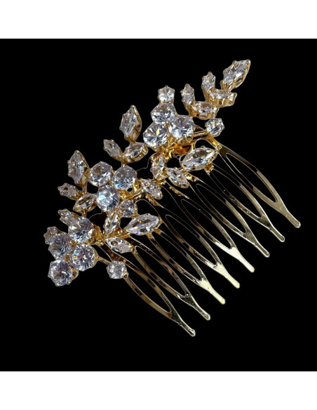 Grzebień wsuwany do włosów wtykowy ozdobny diamenty Lolita Akcesoria