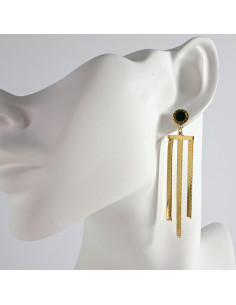 Kolczyki Złote Łańcuszki stal chirurgiczna Lolita Akcesoria