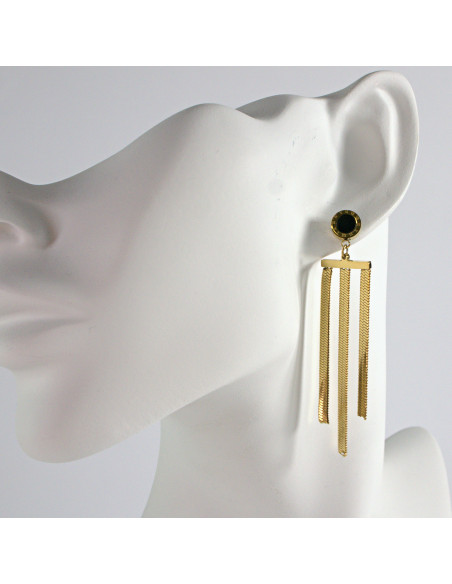 Kolczyki Złote Łańcuszki stal chirurgiczna Lolita Akcesoria