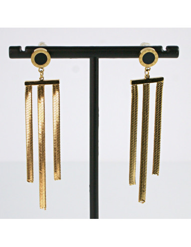 Kolczyki Złote Łańcuszki stal chirurgiczna...