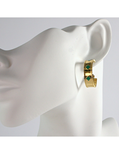 Kolczyki Złote KOŁA BOHO stal chirurgiczna Lolita Akcesoria