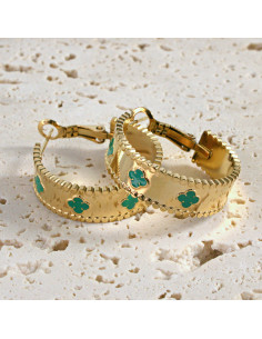 Kolczyki Złote KOŁA BOHO stal chirurgiczna Lolita Akcesoria 2