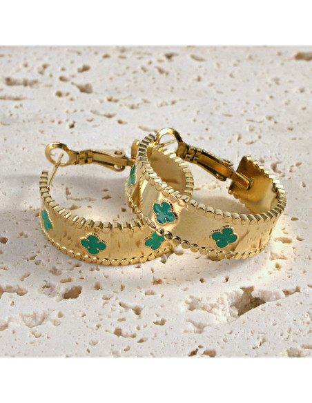 Kolczyki Złote KOŁA BOHO stal chirurgiczna Lolita Akcesoria