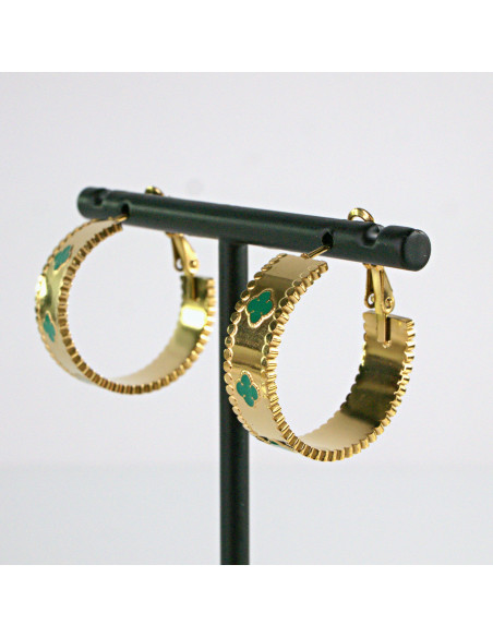 Kolczyki Złote KOŁA BOHO stal chirurgiczna Lolita Akcesoria