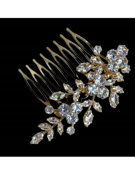 Grzebień wsuwany do włosów wtykowy ozdobny diamenty Lolita Akcesoria