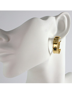 Kolczyki Złote KOŁA BOHO stal chirurgiczna Lolita Akcesoria