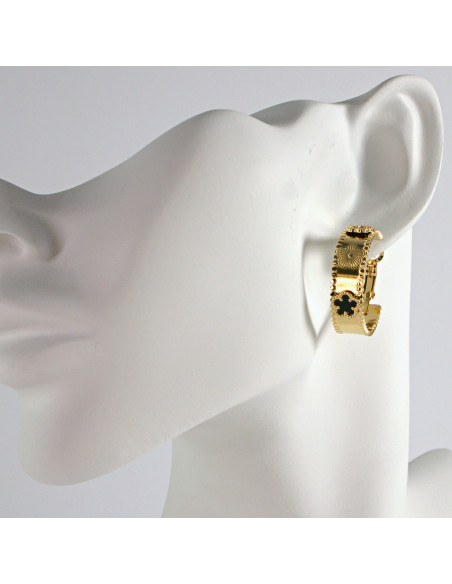 Kolczyki Złote KOŁA BOHO stal chirurgiczna Lolita Akcesoria