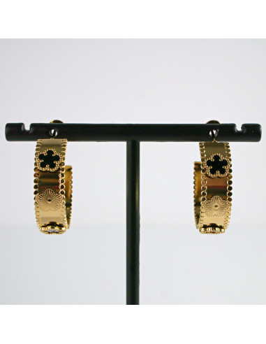 Kolczyki Złote KOŁA BOHO stal chirurgiczna...