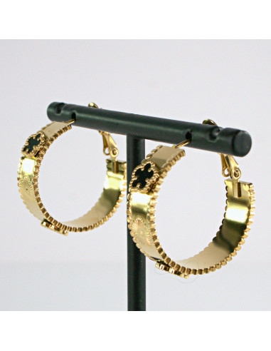 Kolczyki Złote KOŁA BOHO stal chirurgiczna...