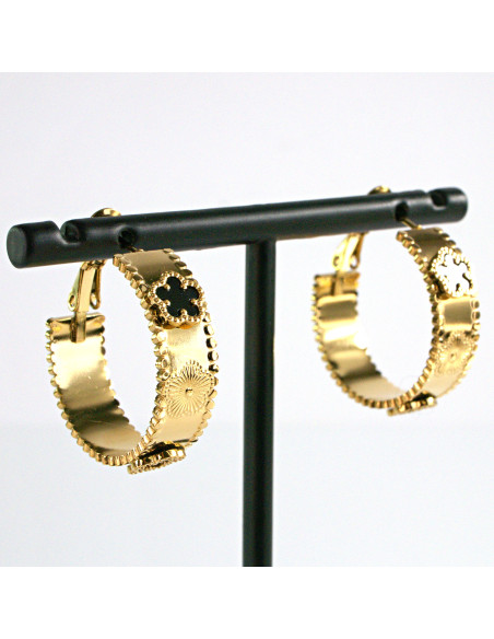 Kolczyki Złote KOŁA BOHO stal chirurgiczna Lolita Akcesoria