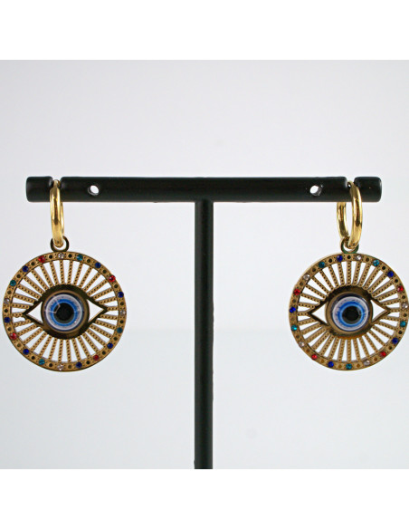 Kolczyki Złote OKO PROROKA stal chirurgiczna Lolita Akcesoria