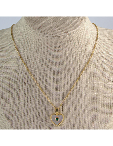 Naszyjnik ze stali chirurgicznej Lolita Accessories Złoty Złote Serce
