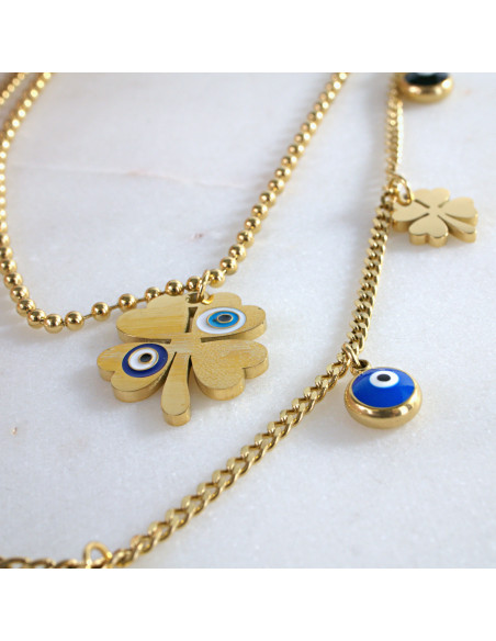 Naszyjniki KONICZYNA Oko Proroka ze stali chirurgicznej Lolita Accessories