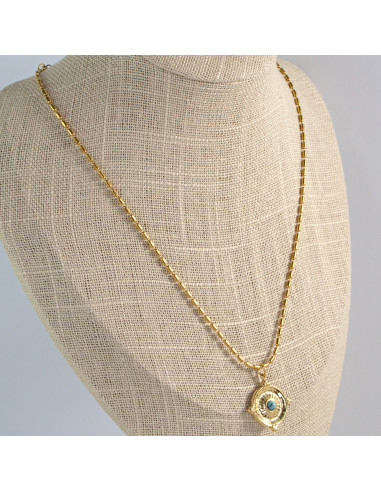 Naszyjnik BOHO zawieszką ze stali chirurgicznej...