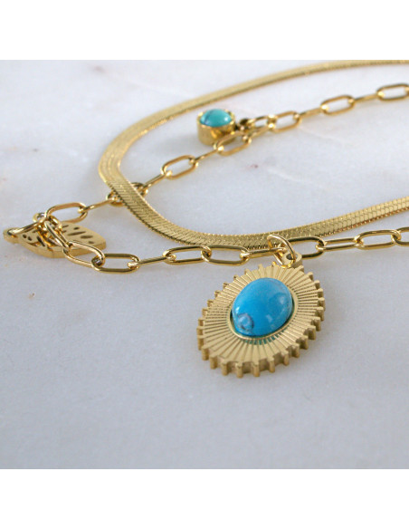 Naszyjnik Hamsa Oko Proroka ze stali chirurgicznej Lolita Accessories