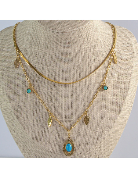 Naszyjnik Hamsa Oko Proroka ze stali chirurgicznej Lolita Accessories