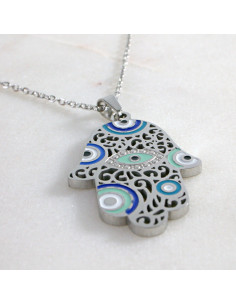 Naszyjnik OKO PROROKA ze stali chirurgicznej Lolita...