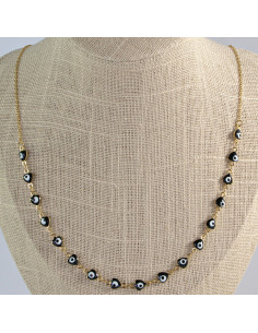 Naszyjnik Oko Proroka CELEBRYTKA ze stali chirurgicznej...