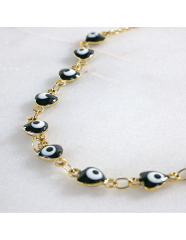 Naszyjnik Oko Proroka CELEBRYTKA ze stali...