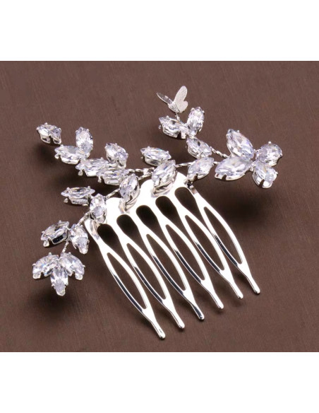 Grzebień wsuwany do włosów wtykowy ozdobny diamenty Lolita Akcesoria