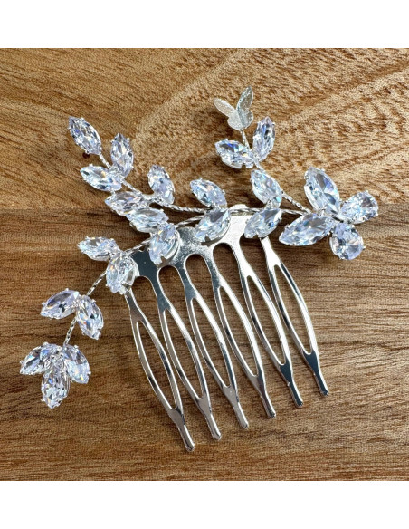 Grzebień wsuwany do włosów wtykowy ozdobny diamenty Lolita Akcesoria