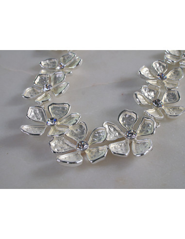 Naszyjnik Kolia Kołnierzyk Kwiatki Lolita...