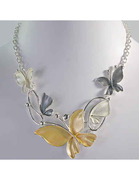 Naszyjnik Kolia Kołnierzyk z Motylem Blaszki Lolita Accessories