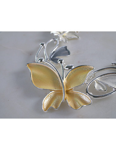 Naszyjnik Kolia Kołnierzyk z Motylem Blaszki...