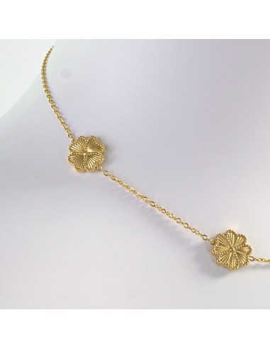 Naszyjnik Koniczynka Celebrytka ze stali...