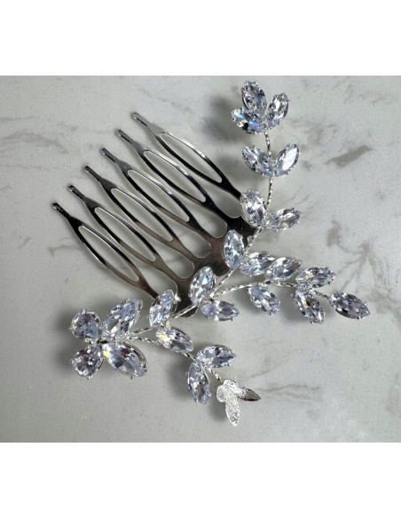 Grzebień wsuwany do włosów wtykowy ozdobny diamenty Lolita Akcesoria