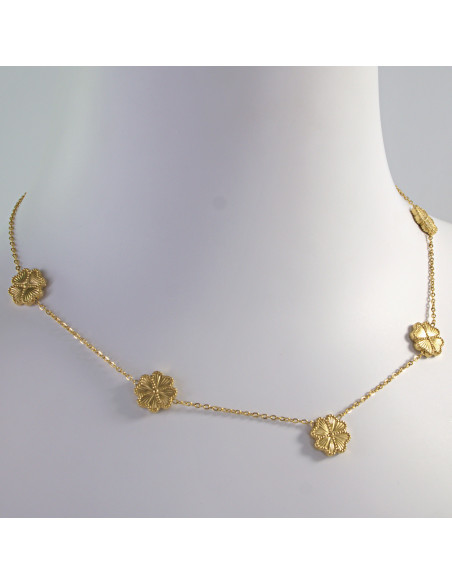 Naszyjnik Celebrytka ze stali chirurgicznej Lolita Accessories Kwiatki