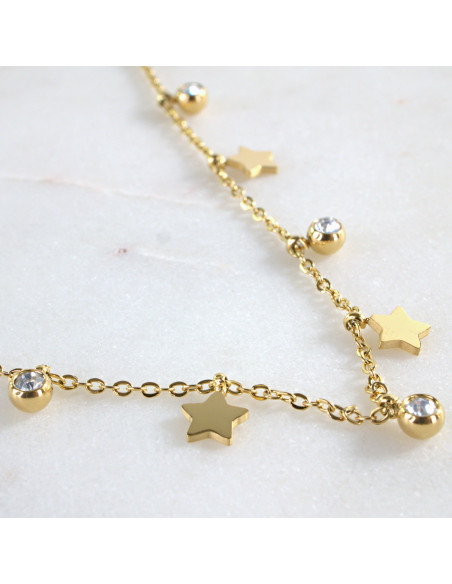 Naszyjnik Celebrytka ze stali chirurgicznej Lolita Accessories złoty