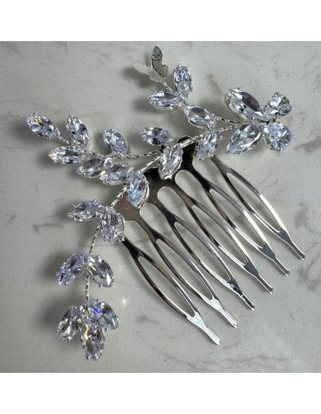 Grzebień wsuwany do włosów wtykowy ozdobny diamenty Lolita Akcesoria