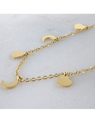 Naszyjnik Celebrytka SERCE ze stali...