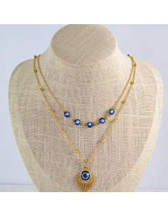 Naszyjnik stal chirurgiczna BOHO OKO PROROKA Lolita...