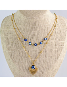 Naszyjnik stal chirurgiczna BOHO OKO PROROKA Lolita... 2