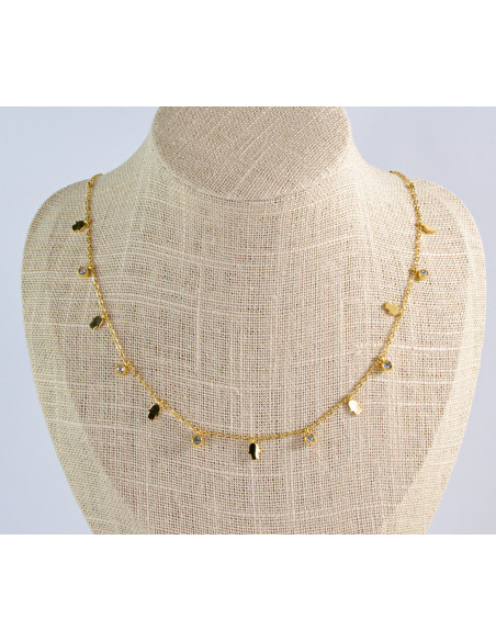 Naszyjnik stal chirurgiczna BOHO RĘKA FATIMY CYRKONIE Lolita Akcesoria