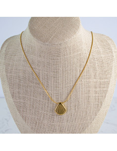 Naszyjnik stal chirurgiczna BOHO MUSZELKA  Lolita Akcesoria