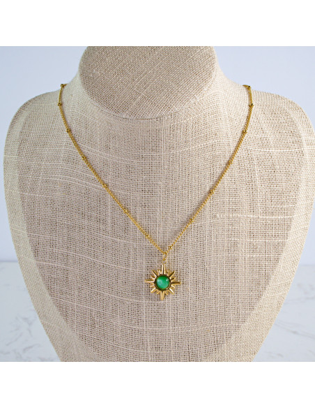 Naszyjnik stal chirurgiczna BOHO SŁOŃCE Lolita Akcesoria