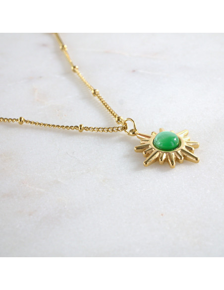 Naszyjnik stal chirurgiczna BOHO SŁOŃCE Lolita Akcesoria