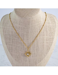 Naszyjnik stal chirurgiczna BOHO SŁOŃCE Lolita Akcesoria