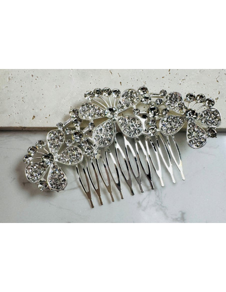 Grzebień wsuwany do włosów wtykowy ozdobny diamenty Lolita Akcesoria